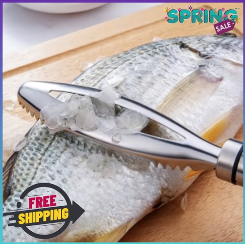 1pcs Stainless Steel Fish Scaler, Multifunctional Tool for Easy Scale Remova NEW
