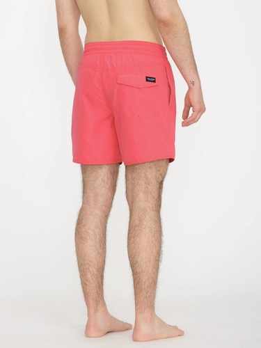 Volcom Men's Lido Solid 16"-Outseam Swim Trunks Ruby, L - Picture 4 of 4