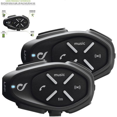 KIT INTERFONO Bluetooth Casco MOTO PILOTA/PASSEGGERO Smartphone App IOS  ANDROID | eBay