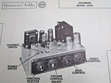 GROMMES 55PG AMPLIFIER AMP EQUALIZER PHOTOFACT