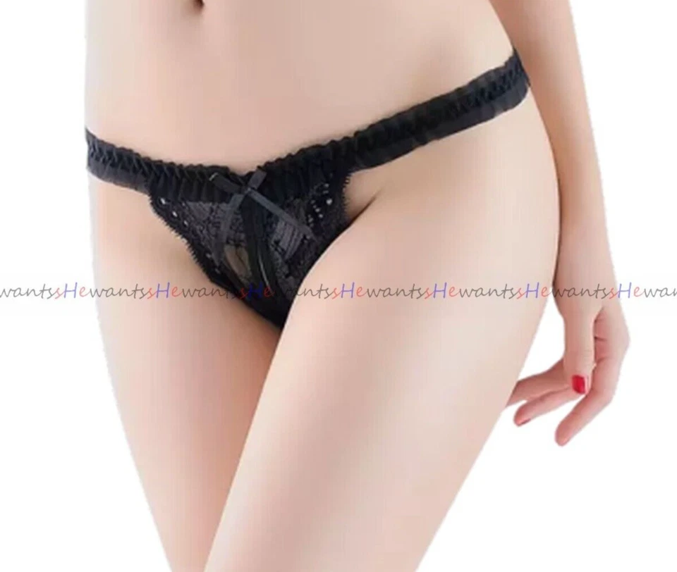 open Tanga XS-M offen String ouvert sexy Slip Porno geiler XXX Dessous Höschen - Bild 2 von 4