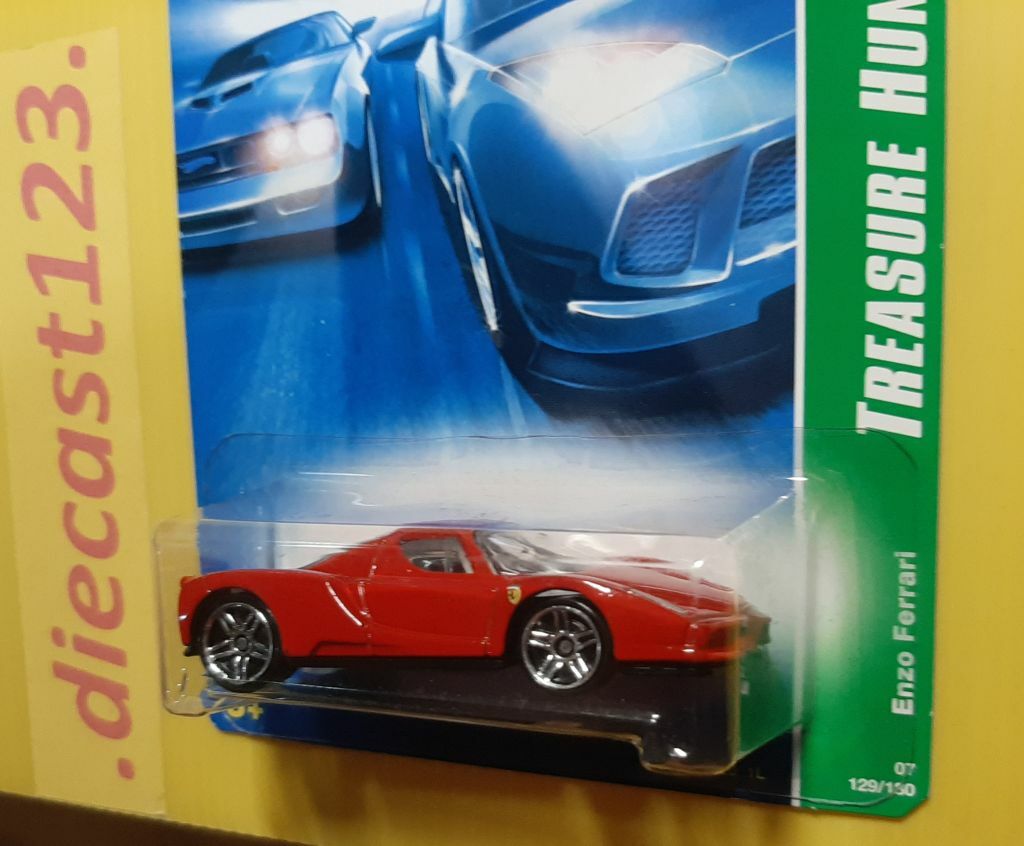 lot of 2) ENZO FERRARI - Hot Wheels SPEED MACHINES Blue & HW