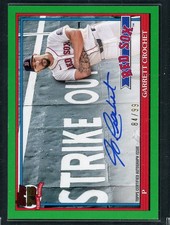 2026 Topps 1991 Topps Baseball 35th Auto Green #91AU-GC Garrett Crochet 84/99