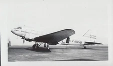 TWA Trans World Airlines Douglas DC-3 on tarmac photo 1950s