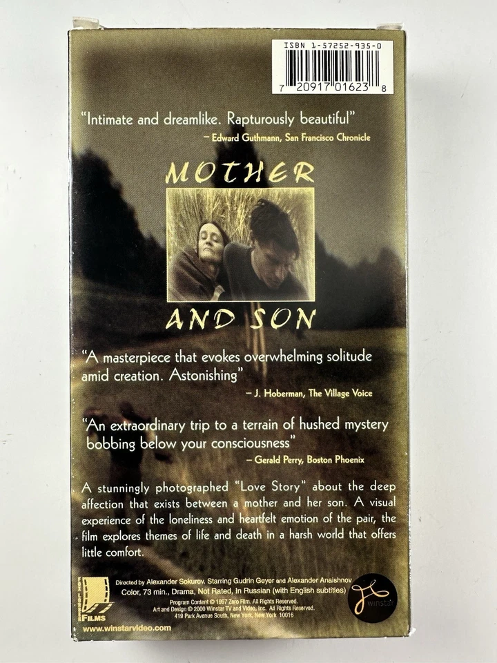 Mother And Son VHS Alexander Sokurov Fox Lorber Films Subtitles RARE - Image 3 of 4