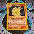 Pokémon Ninetales Base Set Holo Rare 80 HP English 12/102 Trading Card