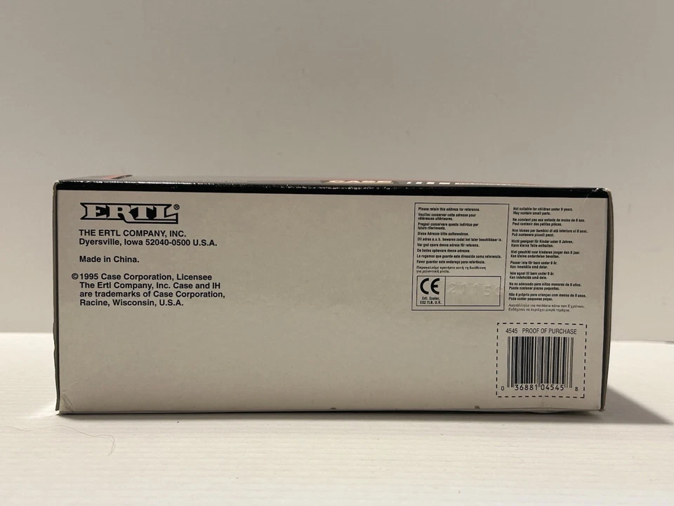 Ertl 1:50 Scale Case 590 Super L Loader Backhoe 1995 NIB NRFB Sealed - Image 4 of 4