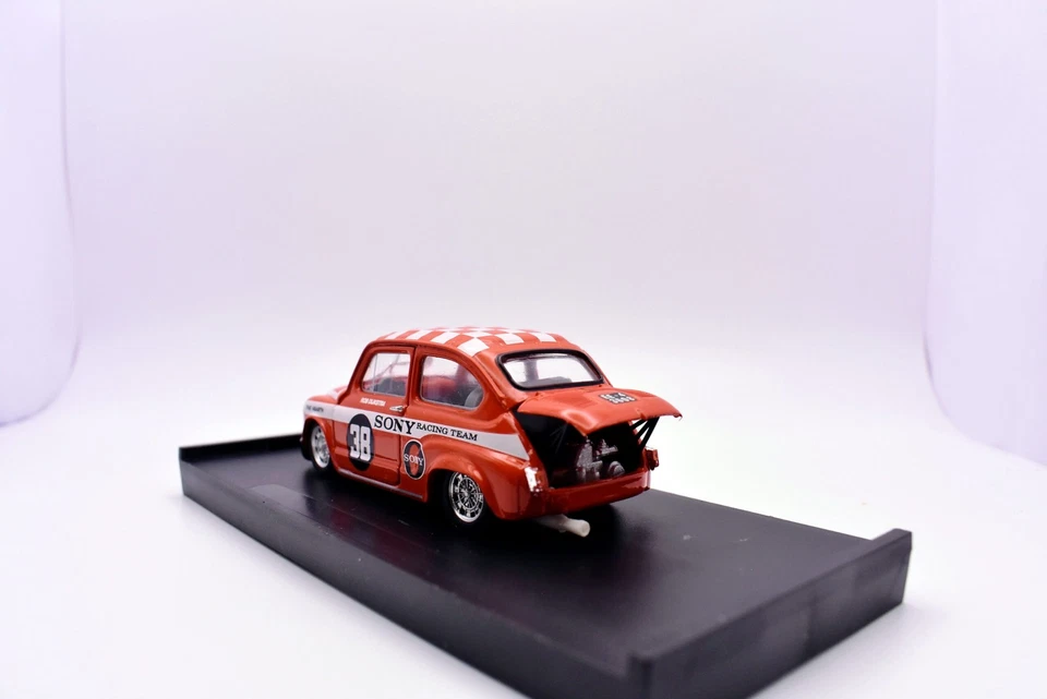Modellino auto rally scala 1:43 Fiat 500 abarth 1000 Brumm diecast modellismo - Immagine 4 di 4