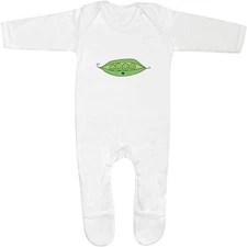 'Happy peas in a pod' Baby Romper Jumpsuits / Sleep suits (SS041204)