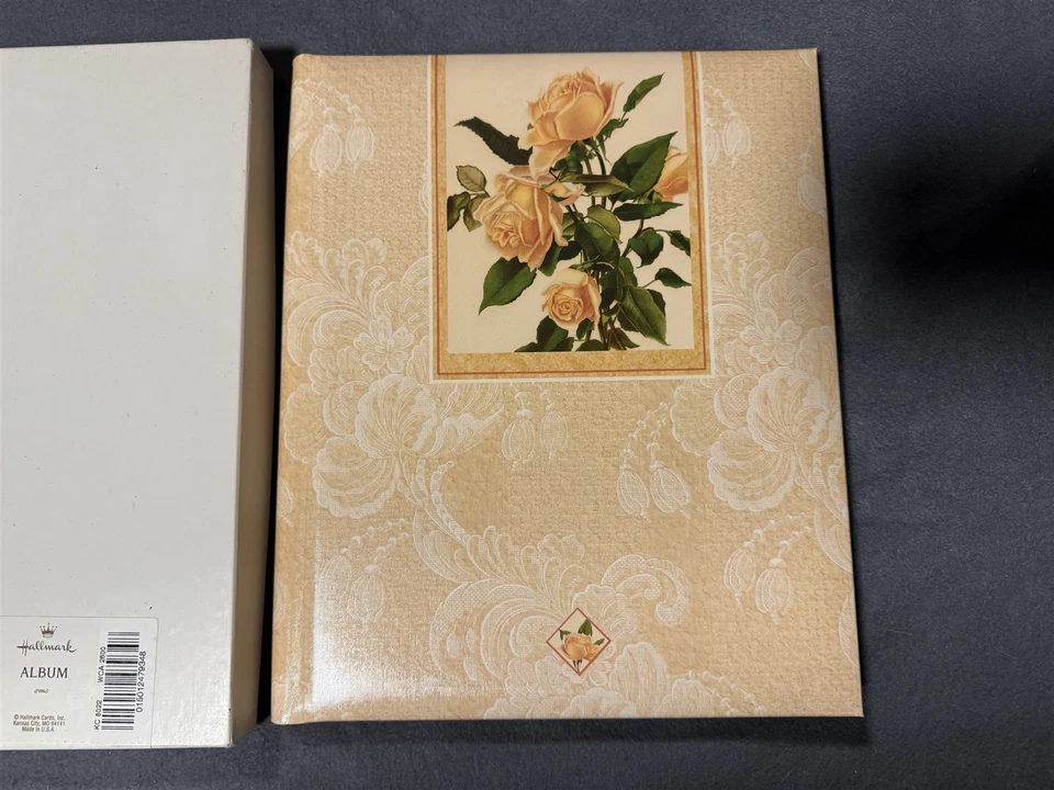 ÁLBUM DE RECORTES DE BODA HAWTHORNE SELLO VINTAGE CON PÁGINAS Foto 2 de 4