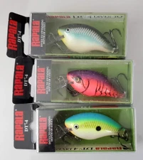 RAPALA DT-4 SHALLOW DIVING CRANKBAIT (LOT OF 3)