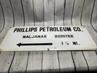 Vintage Phillips Petroleum Co. Sign Porcelain Maljamar Booster