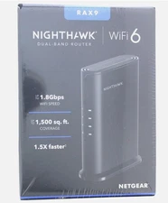 NETGEAR Nighthawk AX1800 WiFi 6 Dual-Band Router 1.8Gbps RAX9-100PAS NEW SEALED!