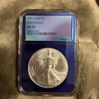 2026 American Silver Eagle NGC MS 70 Early Releases Blue Core