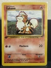 Growlithe 28/102 Base Set German 1st Edition 1999 Pokemon Near Mint