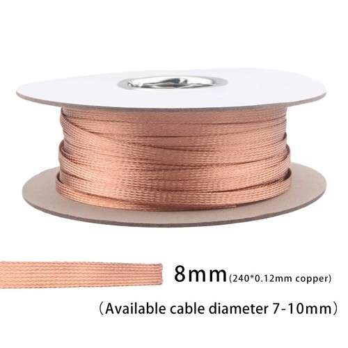 3M Hifi Pure Copper Audio Shielding Network Mesh Sleeve Net for Audio Cable - Picture 10 of 32