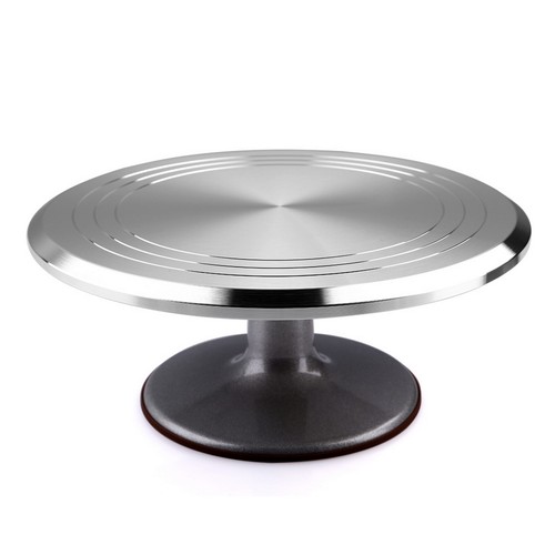 Rotating Cake Stand Pastry Wedding Stands Stainless Steel Cupcake Decorating - Picture 13 of 13