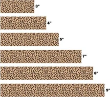 White Water Archery Leopard Animal Print 15pc Pack Arrow Wraps Pick Length Width
