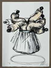 ANGEL RICARDO RIOS Original 2004 Signed Serigraph Maison Commode Cuban Artist n4