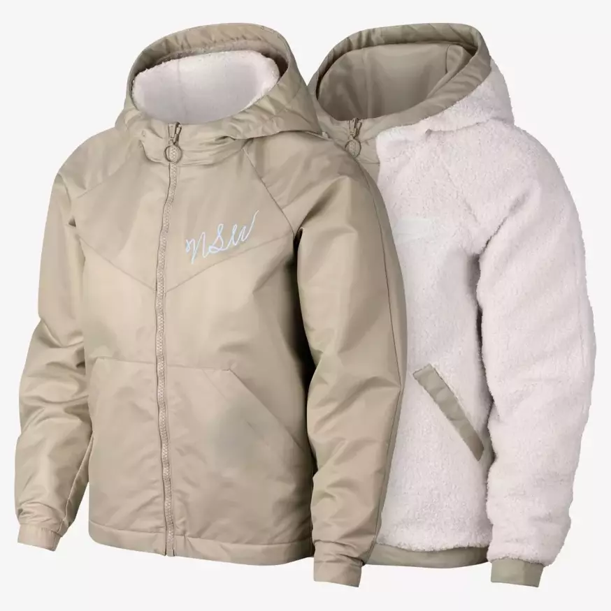 Nike women's sportswear sherpa windrunner jacket on sale