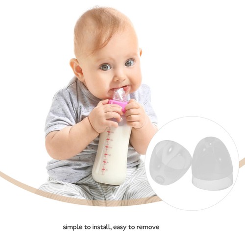3 Pcs Brown Caps Bottle Accessories Nurse Baby Lids Replacement Transparent - Picture 7 of 12