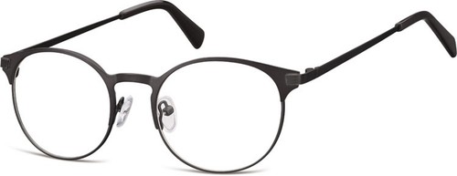 Montatura Occhiali Vista Tondi Metallo Uomo Donna Lenti Neutre Sunoptic 970  | eBay