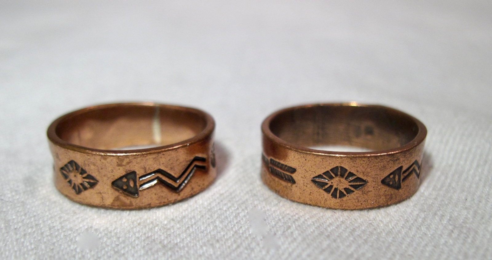 Vintage Bell Trading Post Solid Copper Navajo Ban… - image 3