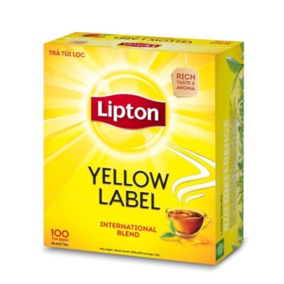 Lipton Tea Yellow Label international  blend black tea (100x2g) free shipping 