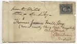 US 1868 12c Washington with grill on Cover to England