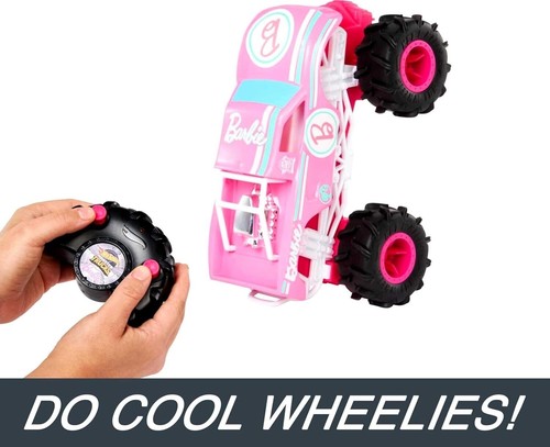 Hot Wheels Monster Truck Barbie RC Terrain Action Tires Remote Control 1:24 New - Picture 2 of 5