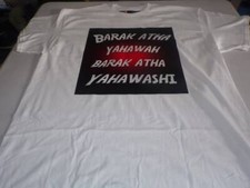 Barak Atha Yahawah Barak Atha Yahawashi White Tee Black Fringes
