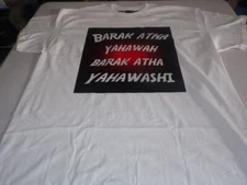 Barak Atha Yahawah Barak Atha Yahawashi White Tee Black Fringes
