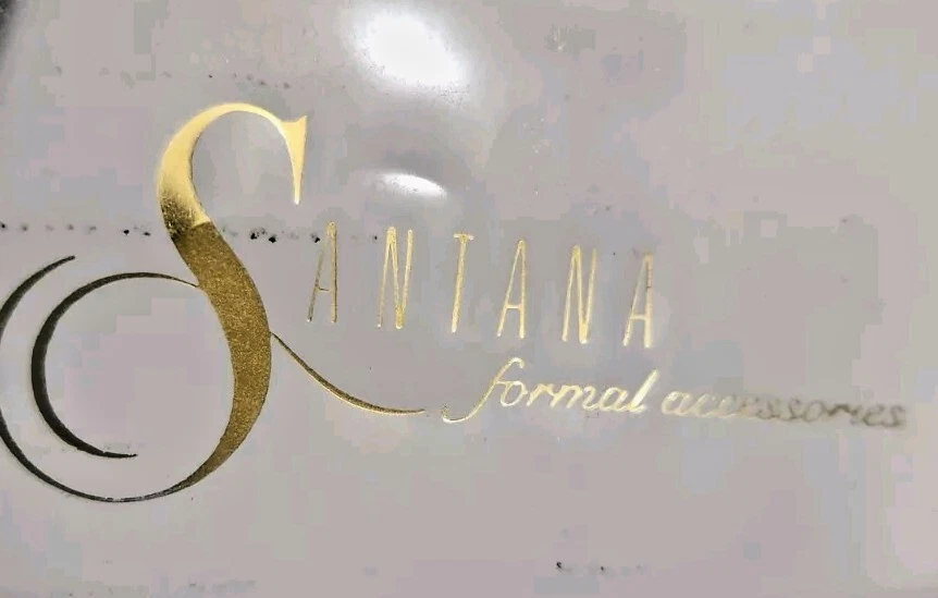 Combo de pajarita y fajarita Santana Paisley blanco y negro Foto 4 de 4