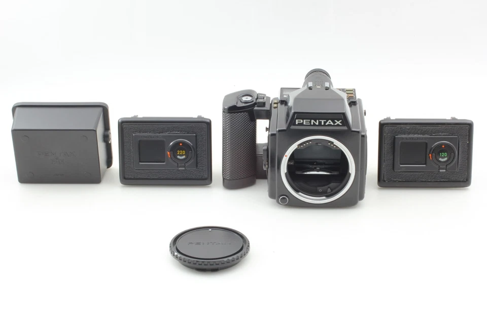[Near MINT] Pentax 645 Medium  Camera Body 120 220 Back  from JAPAN - Image 2 of 4