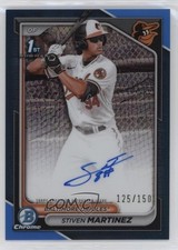 2024 Bowman Chrome Prospect Blue Refractor 125/150 Stiven Martinez Auto 0ok8