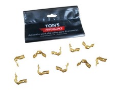 10 Pieces Brass Spark Plug Distributor Wire Terminal Ends - Motorcraft 5301 New