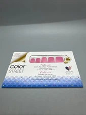 Color Street Pedicure Nail Polish Strips Strawberry Sunrise Pink Retired NIP