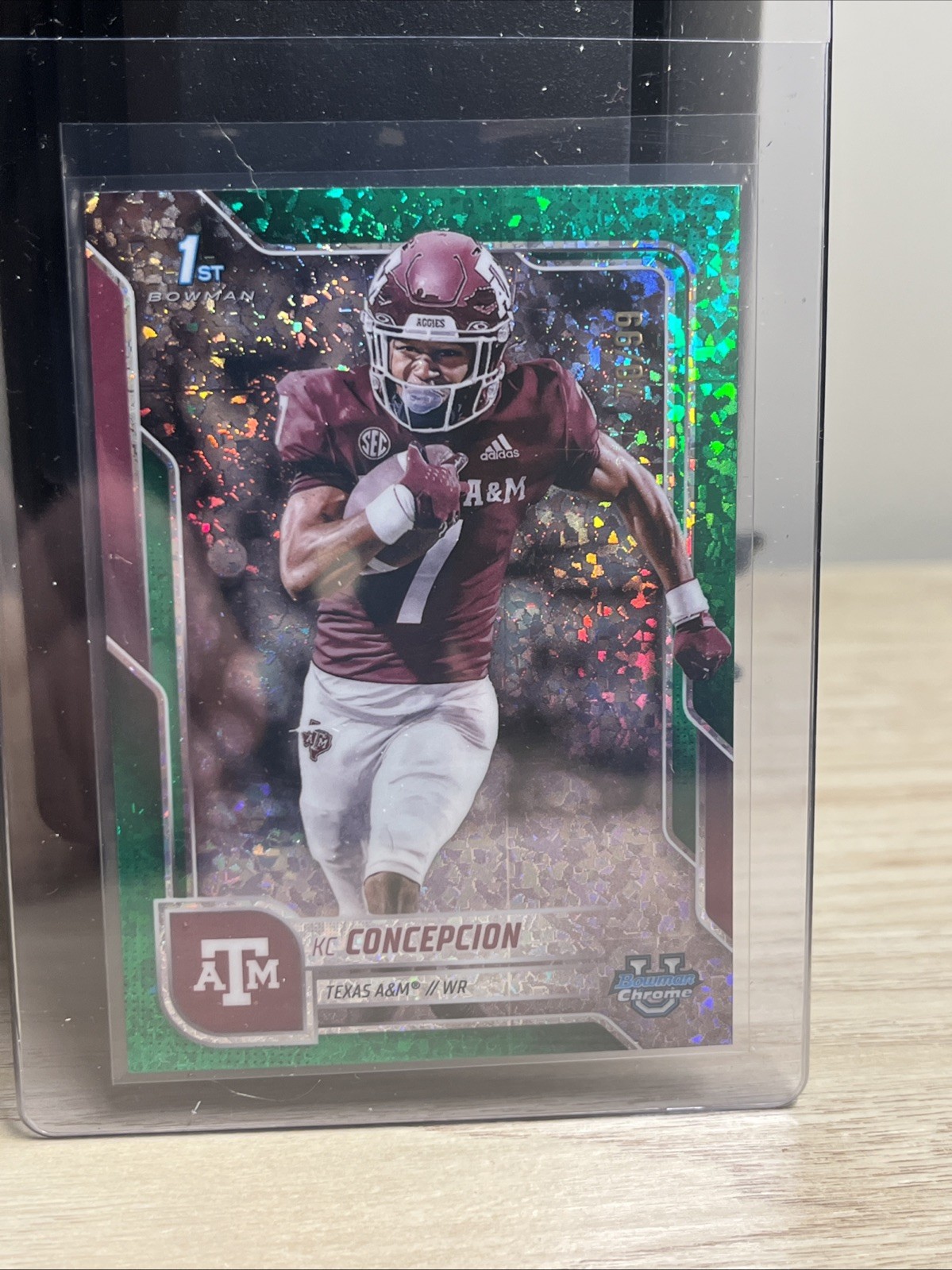 2025 Bowman Chrome U KC Concepcion #91 GREEN SPARKLE 1st BOWMAN /99 AGGIES!🔥