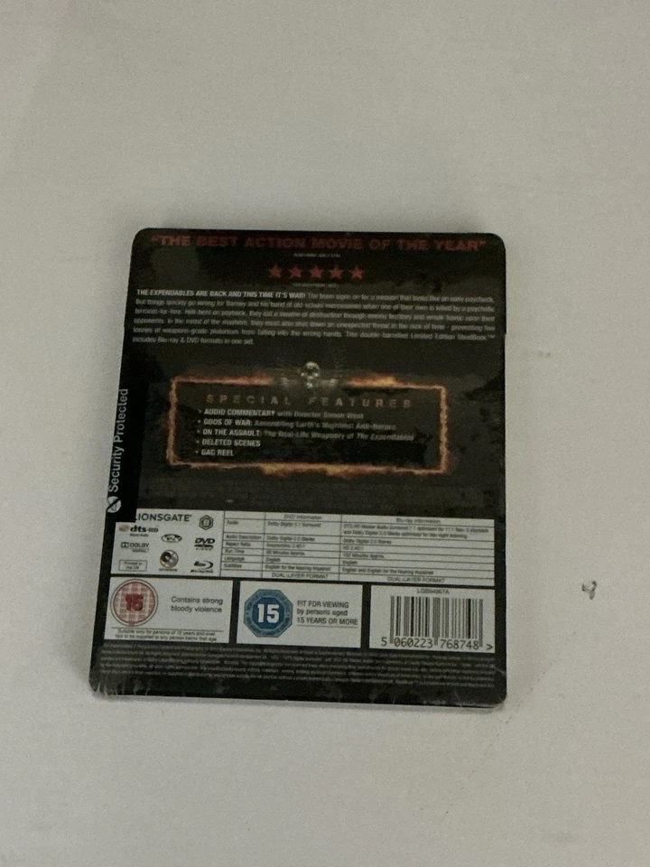 Expendables 2 Steel Box Blu-Ray Limited HMV Exclusive Steelbook Sealed - Image 3 of 4