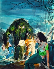 NEAL ADAMS "MAN-THING", O.O.A.K. VINTAGE PHOTO PRINT, 11x14" FROM ORIGINAL, MINT