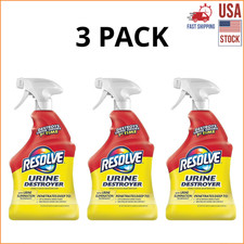 Resolve Urine Destroyer Pet Urine Stain  Odor Remover Spray 32 oz, 3 Pack