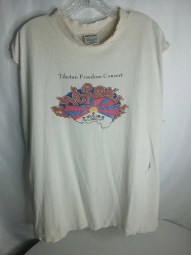 Tibetan Freedom Concert Shirt Bjork Beastie Boy 1990s vintage concert t-shirt, vintage, single stitch, B+ condition
