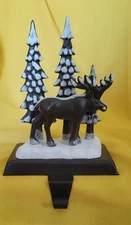 Christmas Shoppe Reindeer Moose Bear Snowman Camper Stockings Holders Hangers