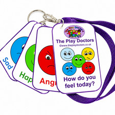 Listing image for Emotion Feeling Cards Lanyard Non Verbal Communication Autism ADHD SEN