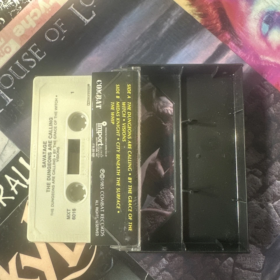 Savatage - The Dungeons Are Calling Vintage Cassette Tape 1985 First US Press - Image 3 of 4