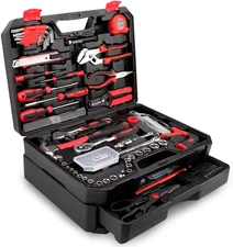 325 Piece Home Repair Tool Kit With Toolbox Case for DIY and Handyman Use