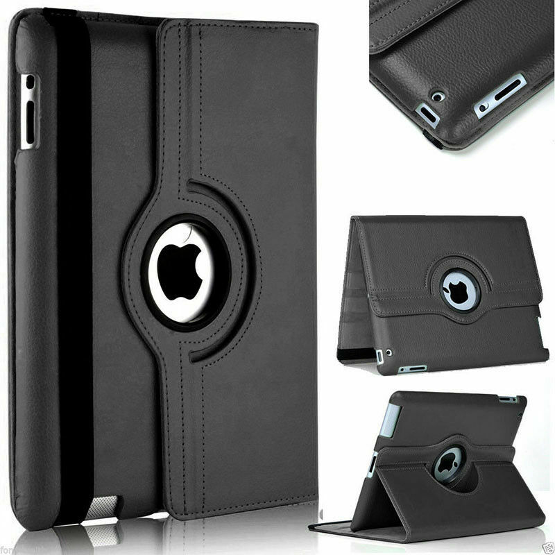 For iPad Case Cover Leather Shockproof 360 Rotating Tough Smart Stand ALL MODEL