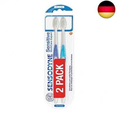 Sensodyne Sensitive MultiCare Expert Zahnbürste Doppelpack, weich, 2 Stück, s