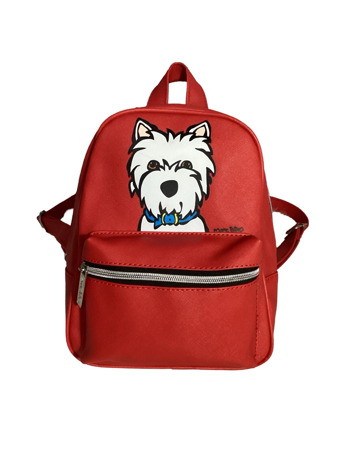 Marc Tetro Westie Dog Red Mini Backpack Bag Super Cute EUC 65