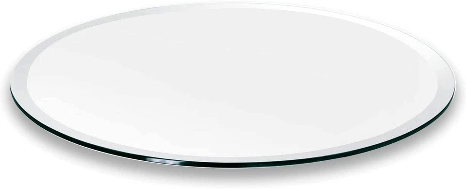 Pro Safe Glass 24" Round Tempered Glass Table Top 1/2" Thick Bevel Edge - Image 2 of 4